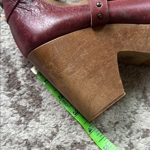 Free People Burgundy Platform Mary Jane Clogs - EU 39 - Picture 11 of 11